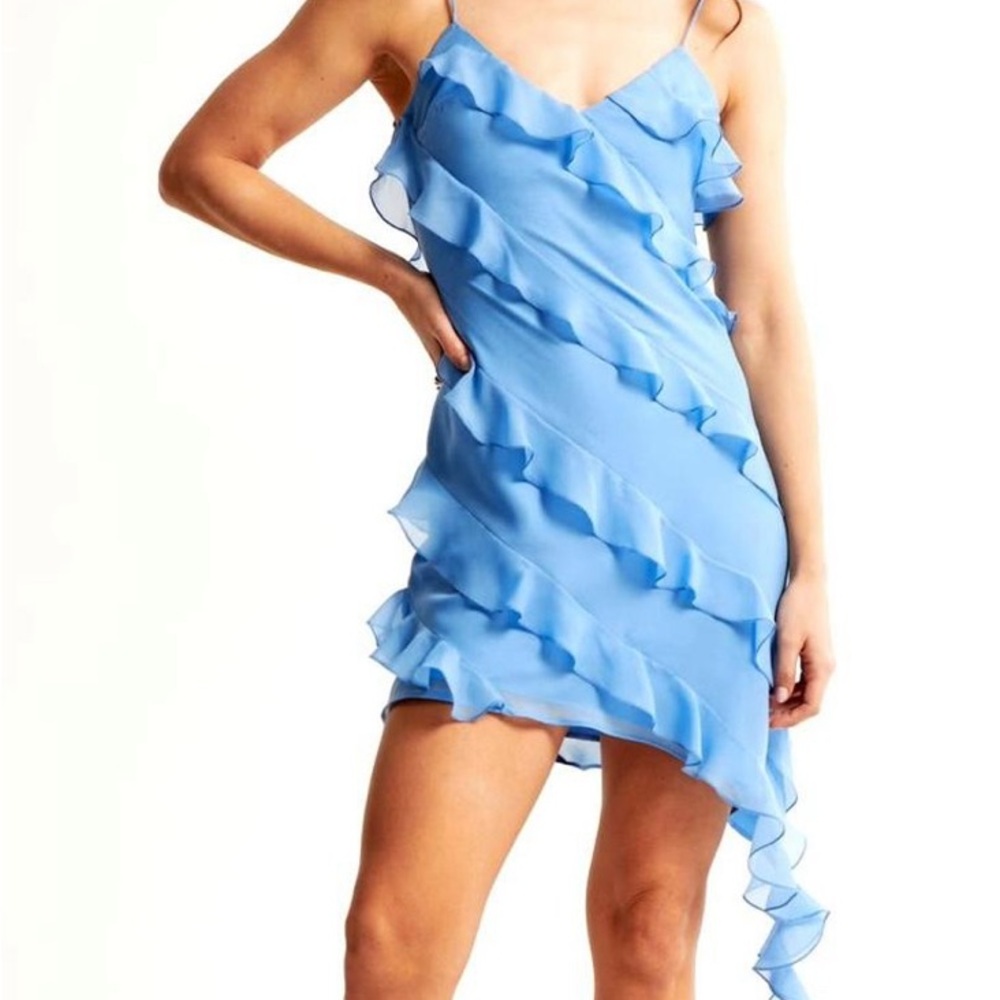 Abercrombie & Fitch Asymmetrical Blue Dress